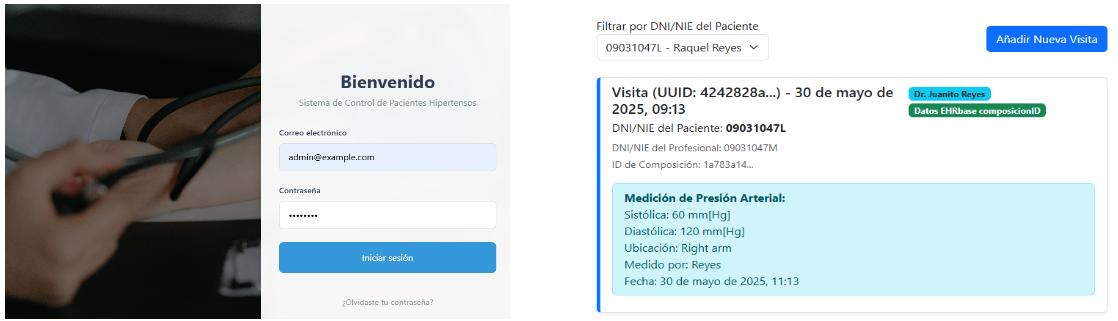 Captura del proyecto Sistema para caso de uso de personas con hipertensión