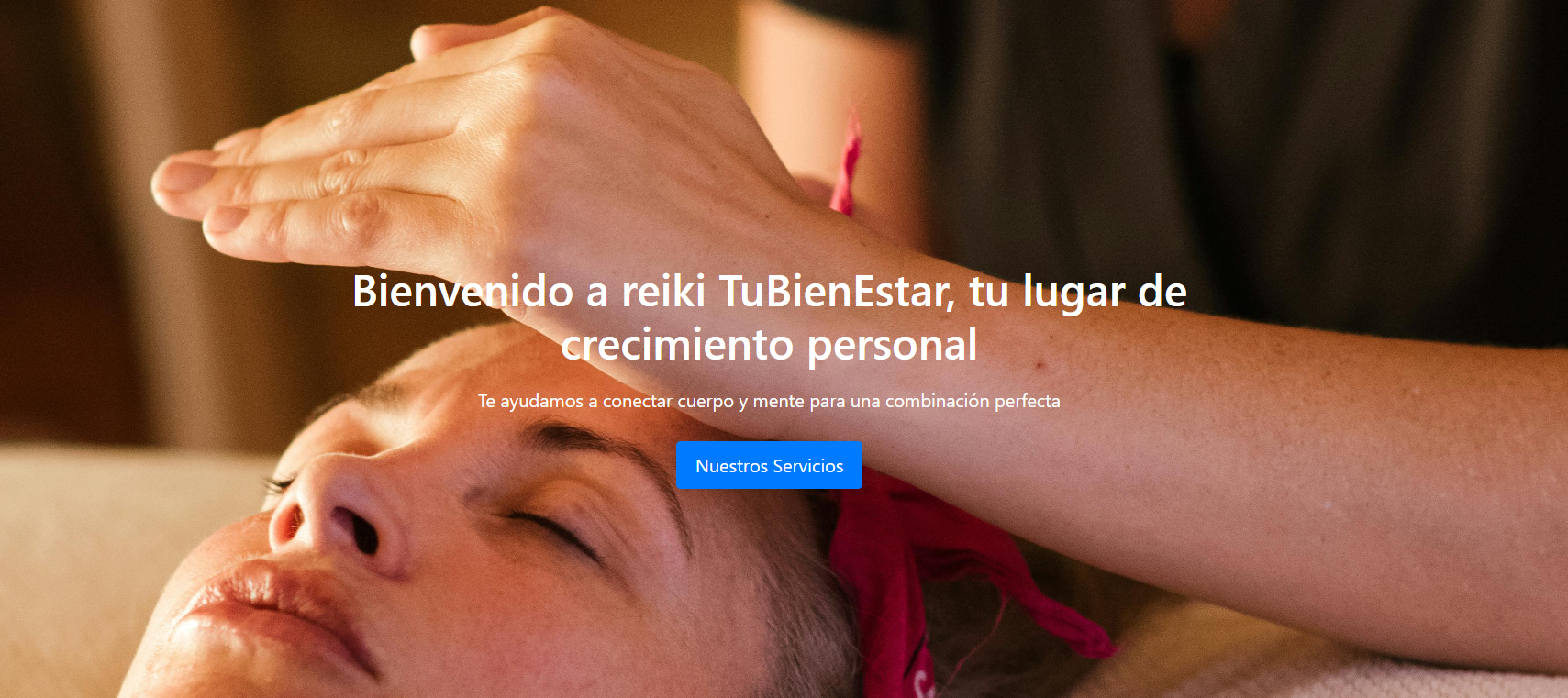 Captura del proyecto Aplicación Web de gestión citas para Reiki TuBienestar